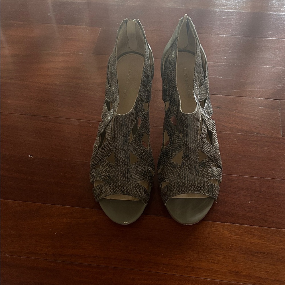 Calvin Klein Snakeskin Pattern Heels